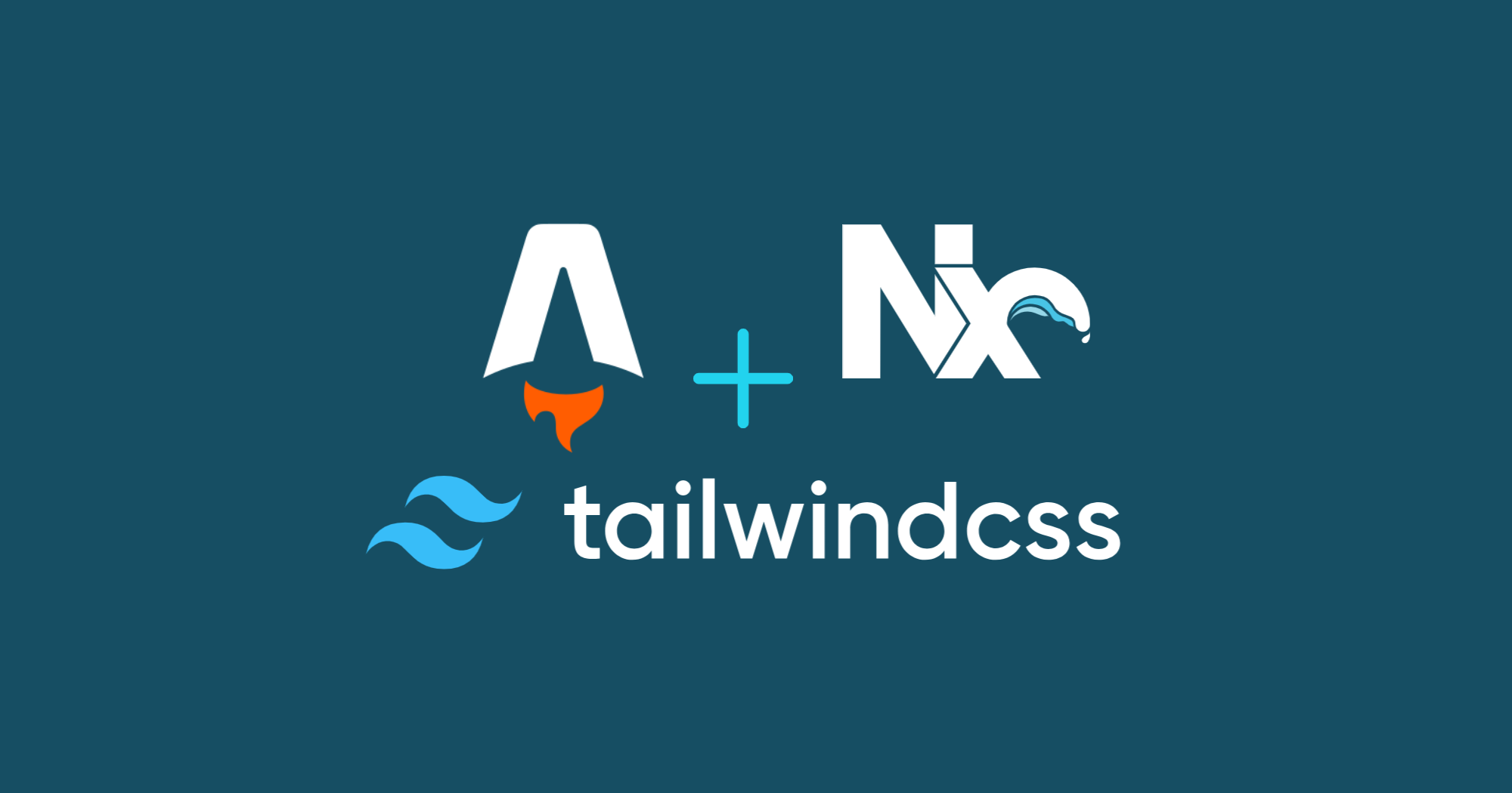 Astro, Tailwind CSS, and Nx logos